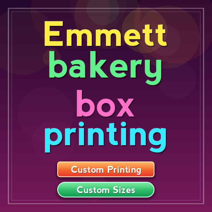 Emmett bakery box printing