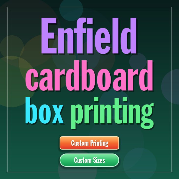 Enfield cardboard box printing