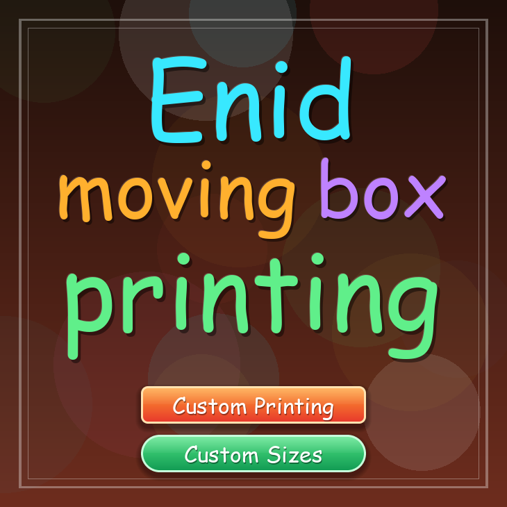 Enid moving box printing