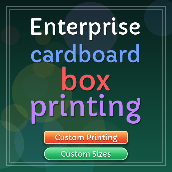 Enterprise cardboard box printing