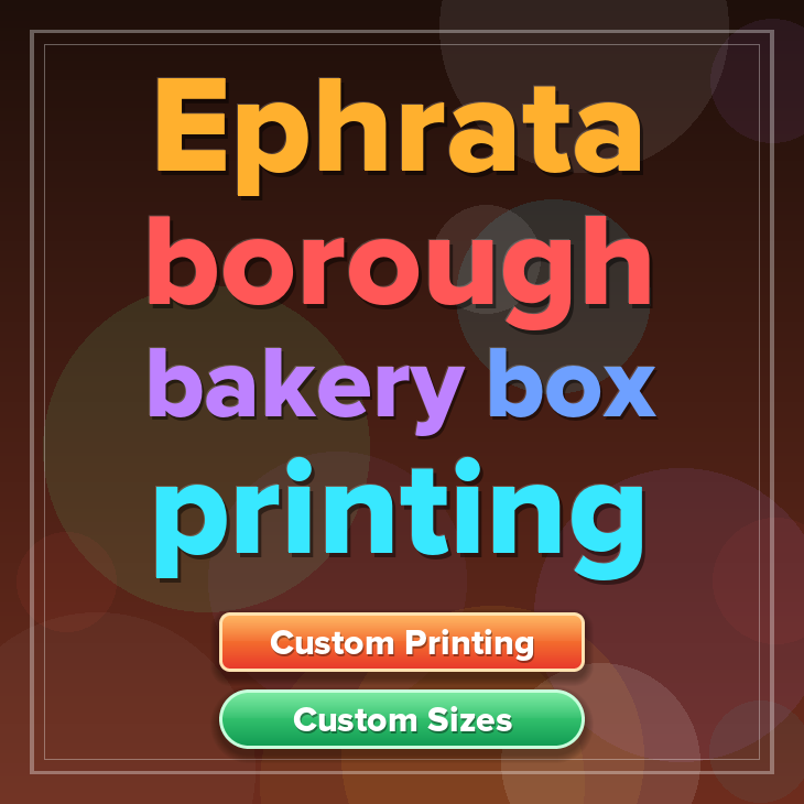 Ephrata Borough bakery box printing