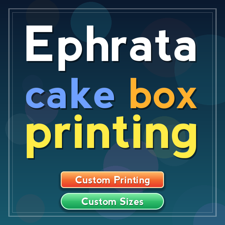 Ephrata cake box printing