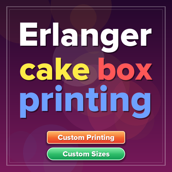 Erlanger cake box printing