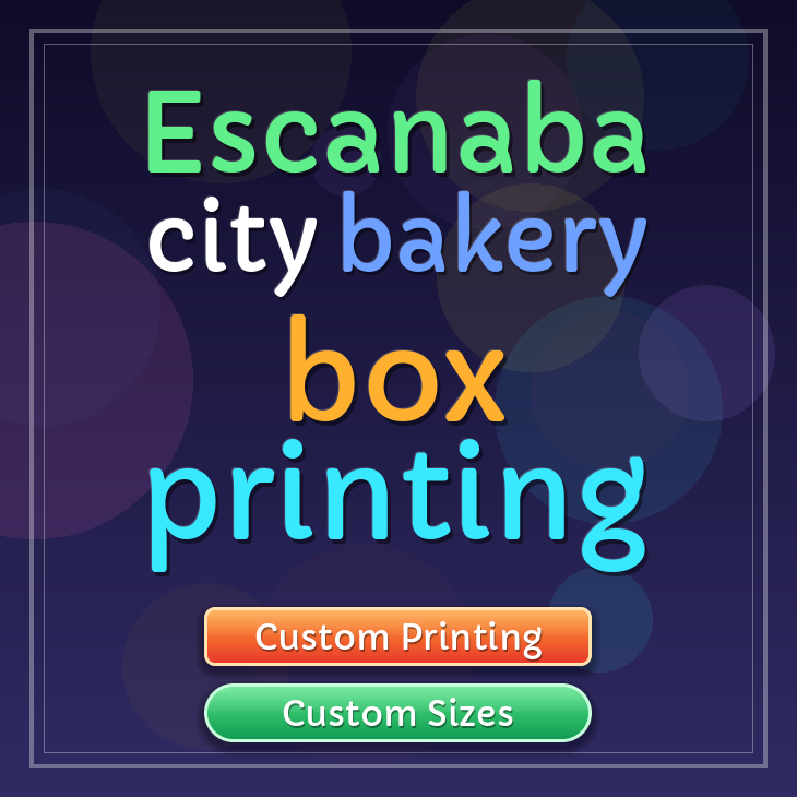 Escanaba City bakery box printing