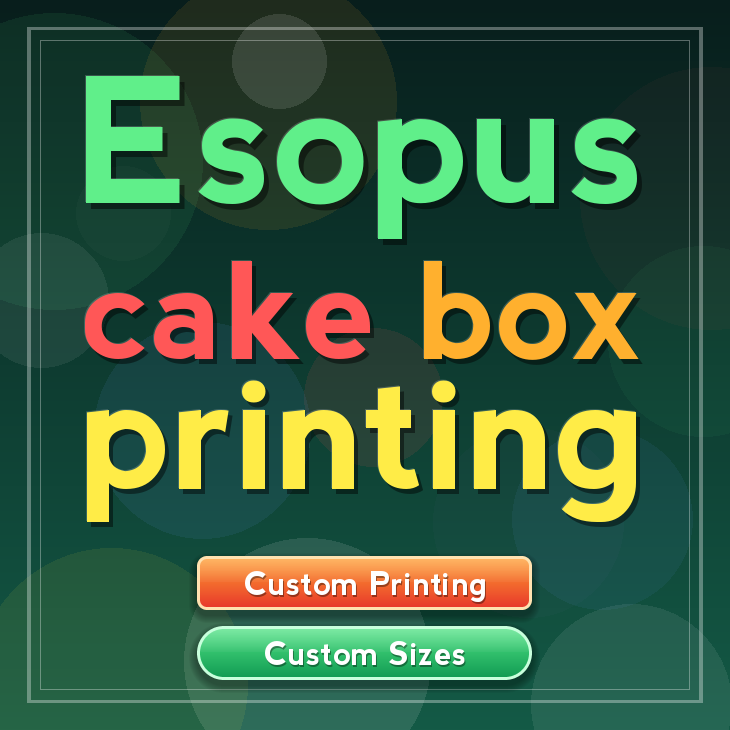 Esopus cake box printing