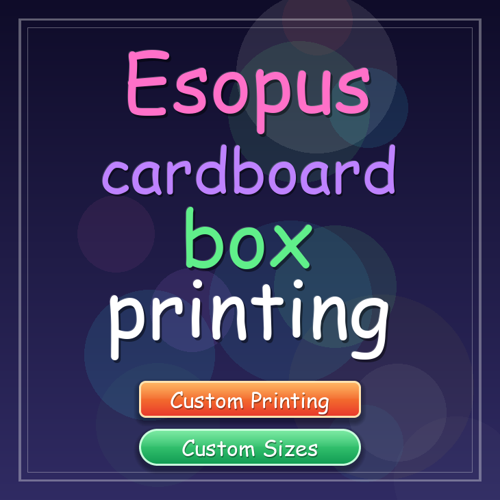 Esopus cardboard box printing
