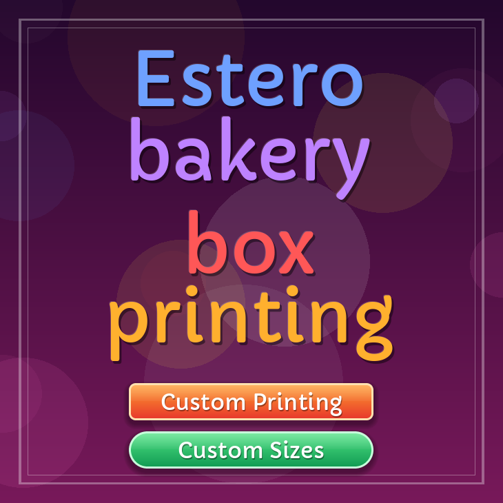 Estero bakery box printing