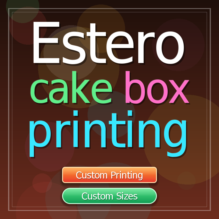 Estero cake box printing