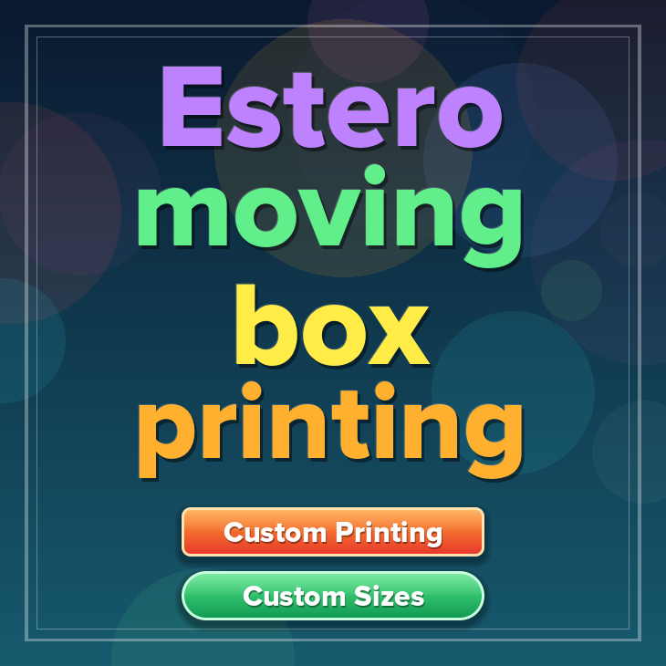 Estero moving box printing