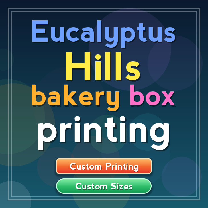 Eucalyptus Hills bakery box printing