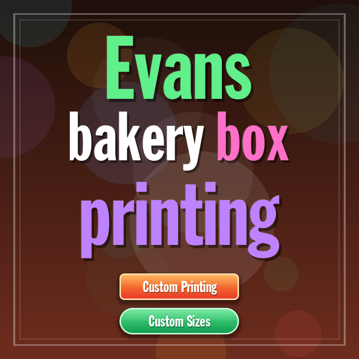 Evans bakery box printing