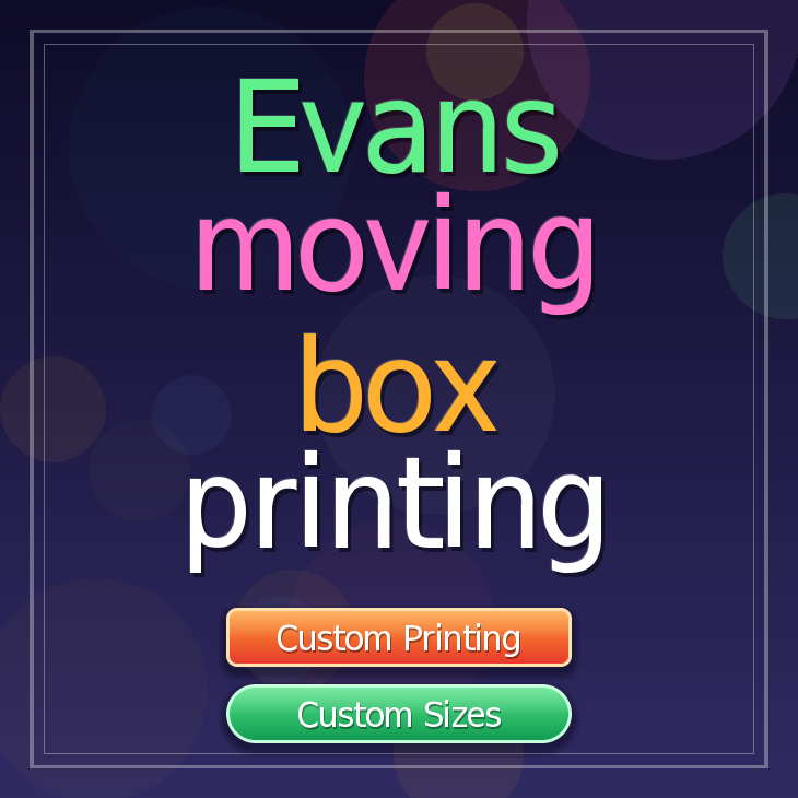 Evans moving box printing