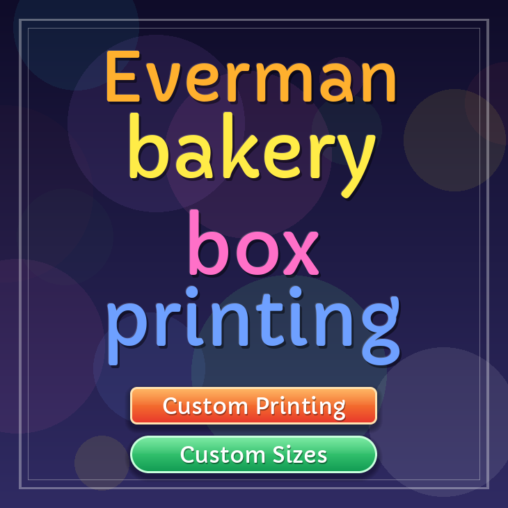 Everman bakery box printing