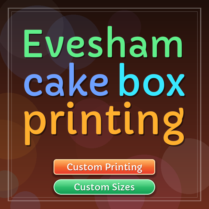 Evesham cake box printing