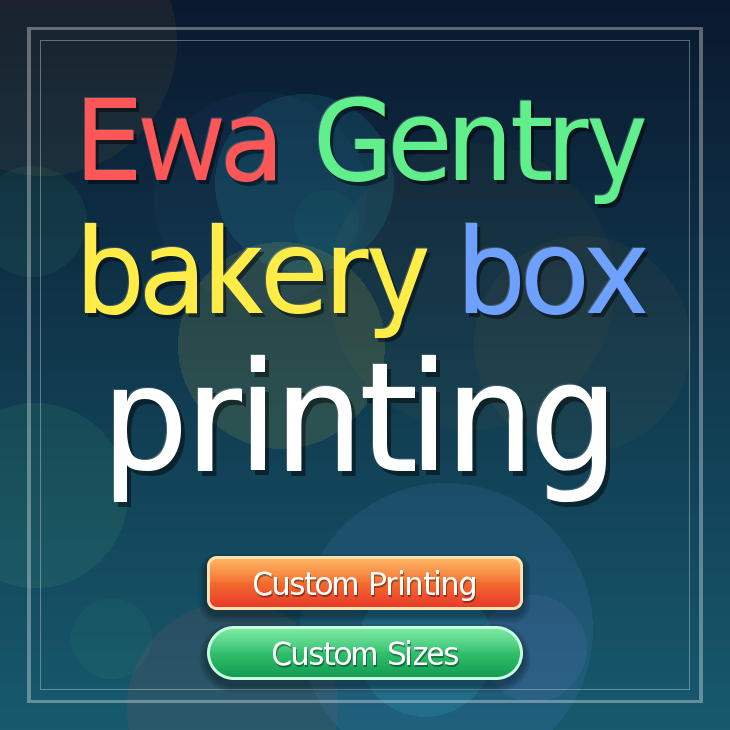 Ewa Gentry bakery box printing