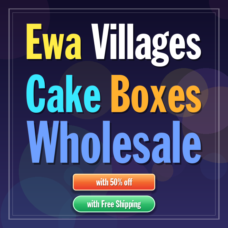 Ewa Villages cake boxes