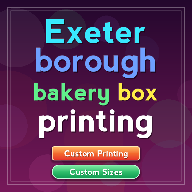 Exeter Borough bakery box printing