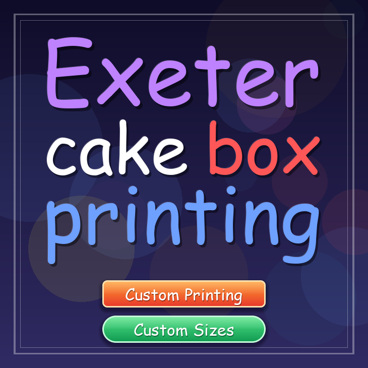 Exeter cake box printing