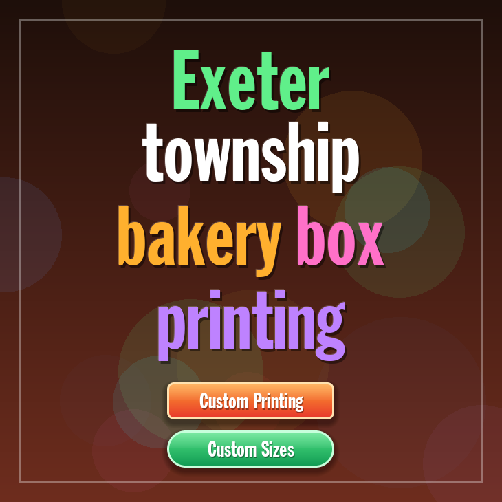Exeter Township bakery box printing