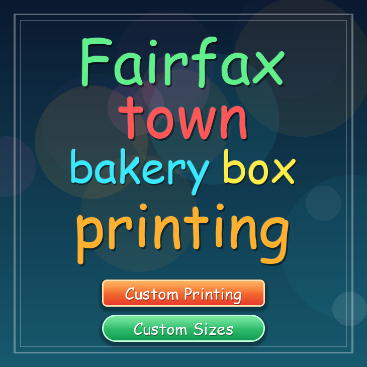Fairfax Town bakery box printing