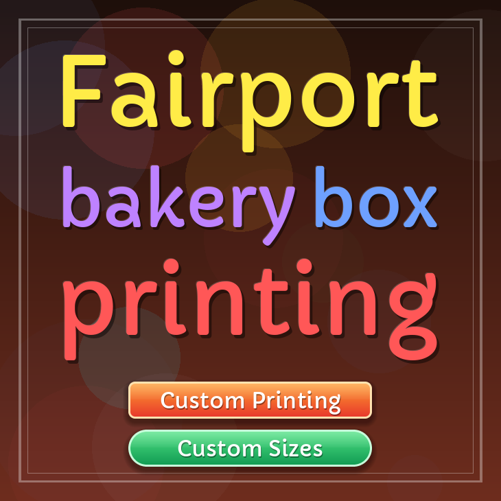 Fairport bakery box printing