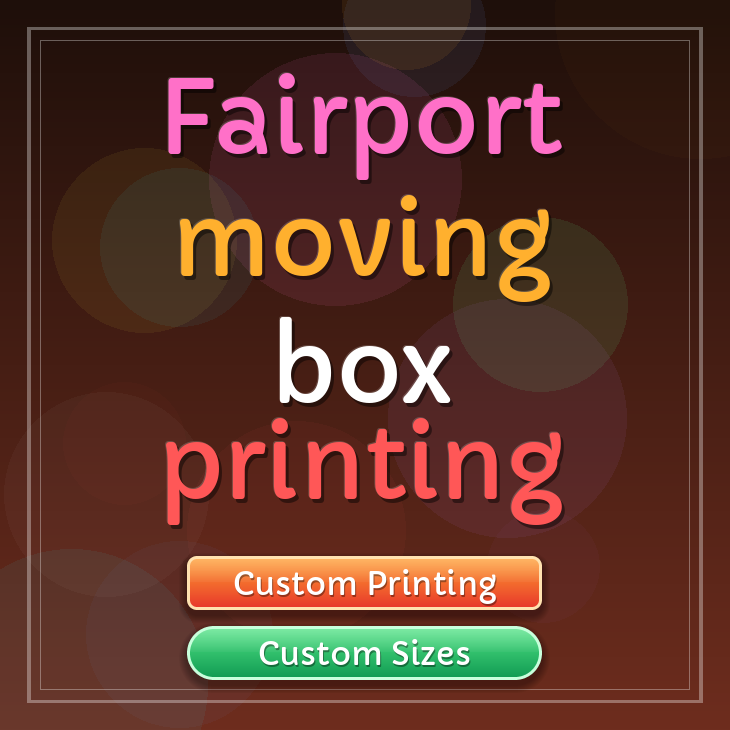 Fairport moving box printing