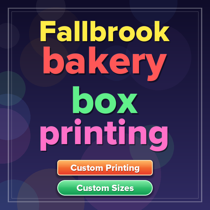 Fallbrook bakery box printing