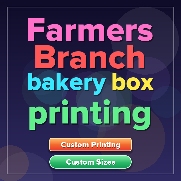 Farmers Branch bakery box printing