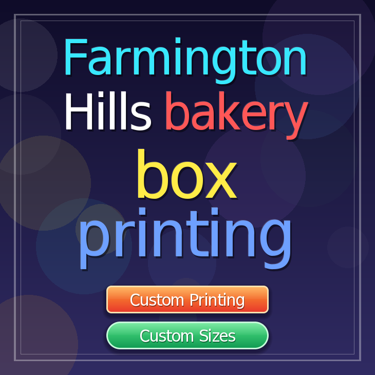 Farmington Hills bakery box printing