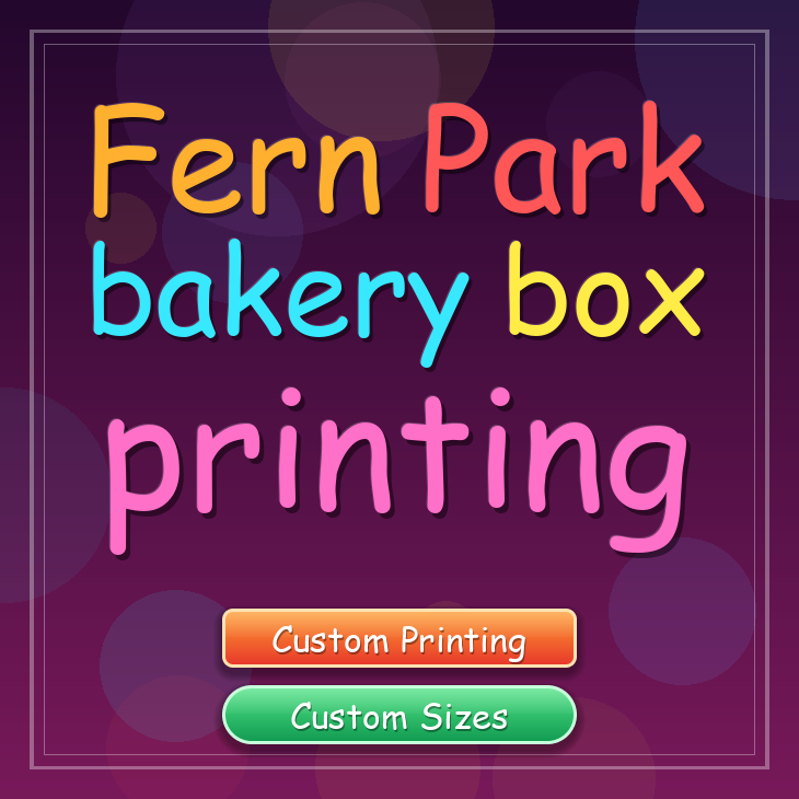 Fern Park bakery box printing