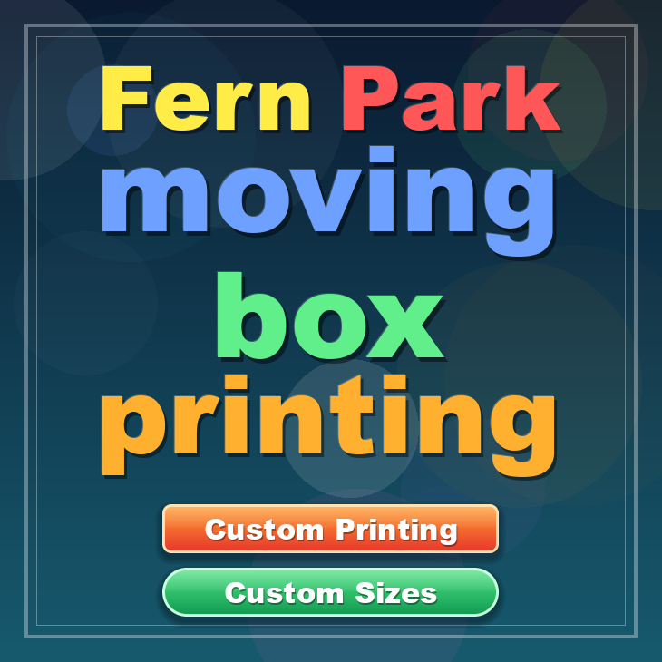 Fern Park moving box printing