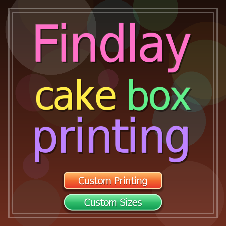 Findlay cake box printing