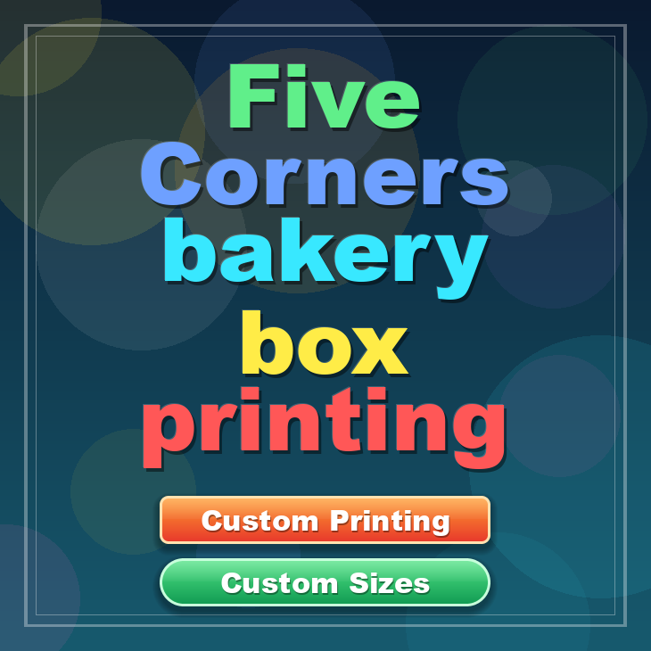 Five Corners bakery box printing