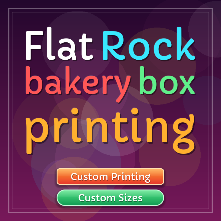 Flat Rock bakery box printing