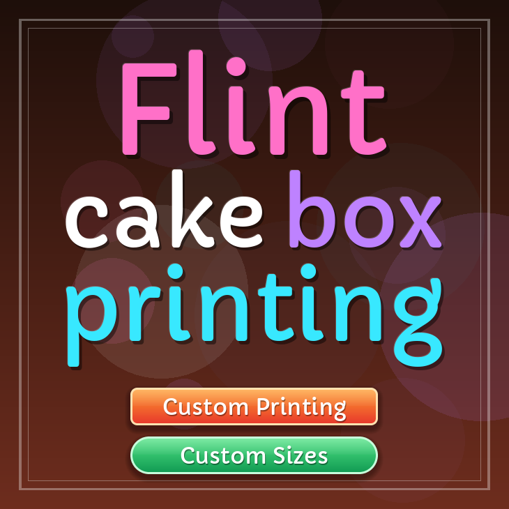Flint cake box printing