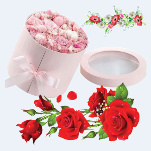 Custom Decorated Floral Boxes