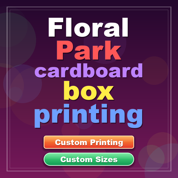 Floral Park cardboard box printing
