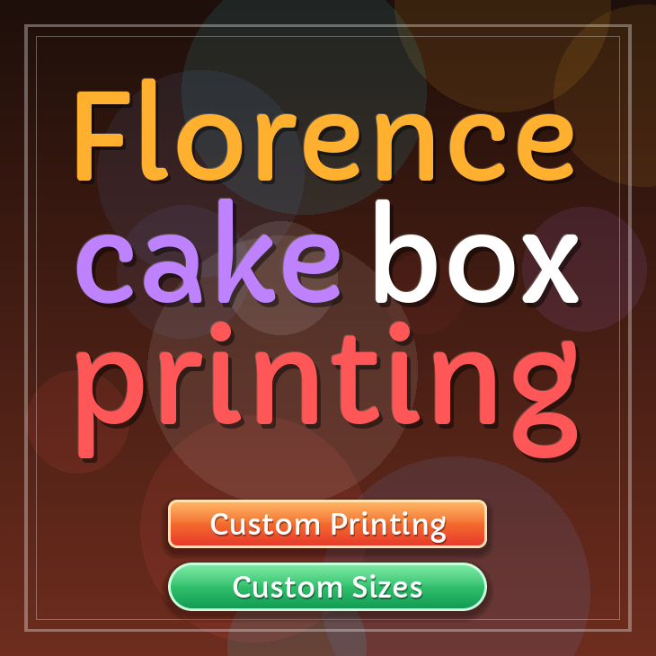 Florence cake box printing