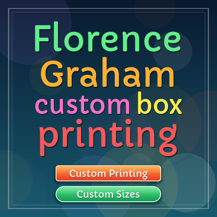 Florence Graham custom box printing