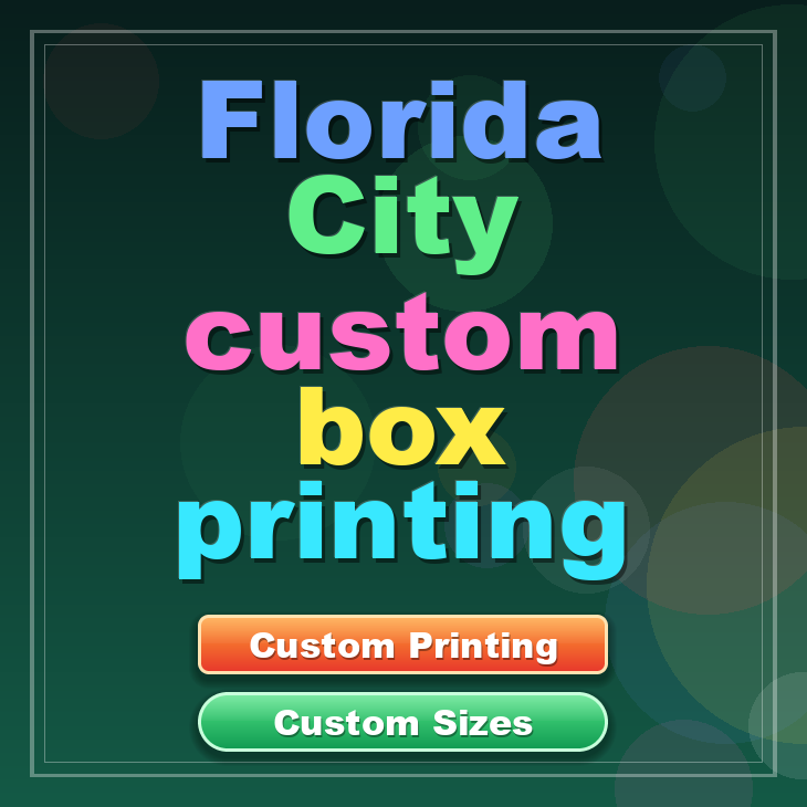 Florida City custom box printing