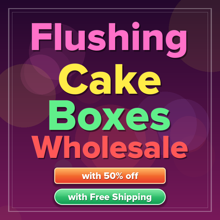 Flushing cake boxes