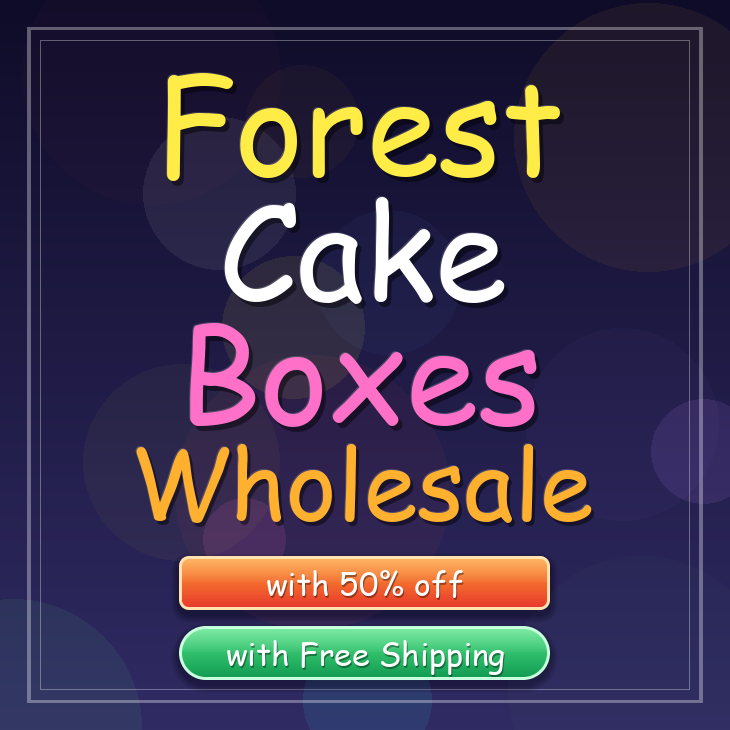 Forest cake boxes