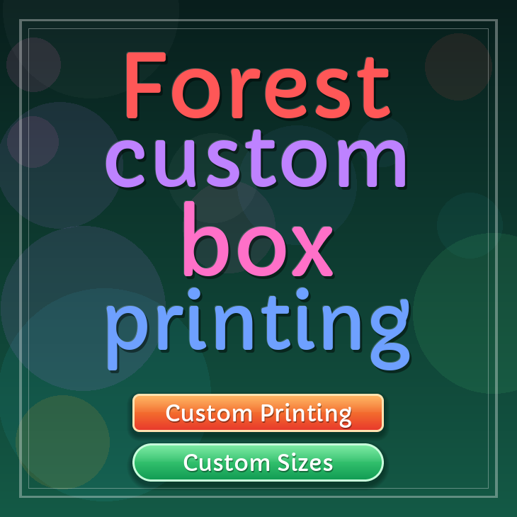 Forest custom box printing