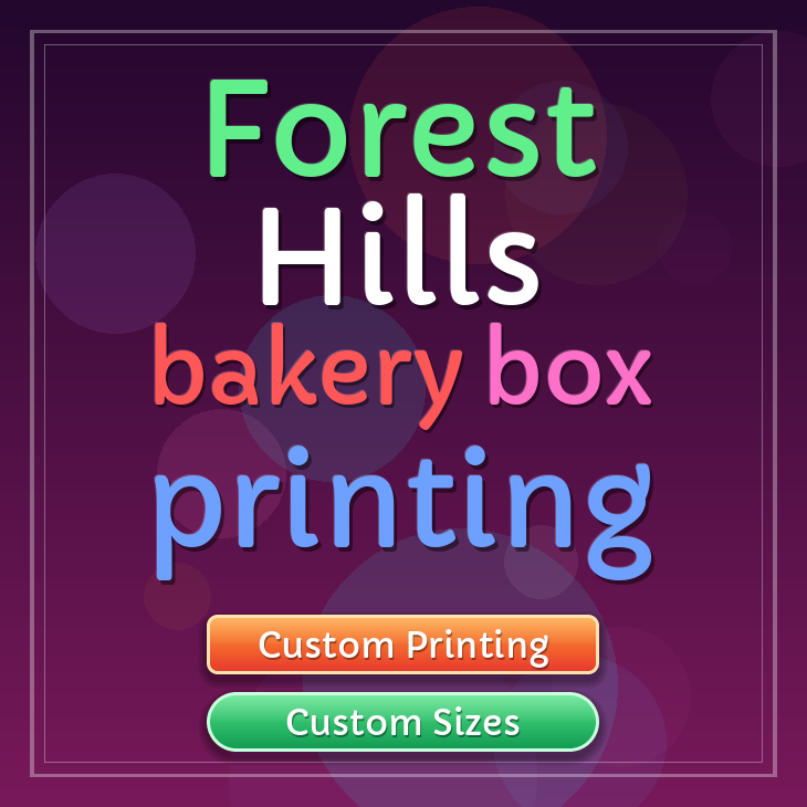 Forest Hills bakery box printing