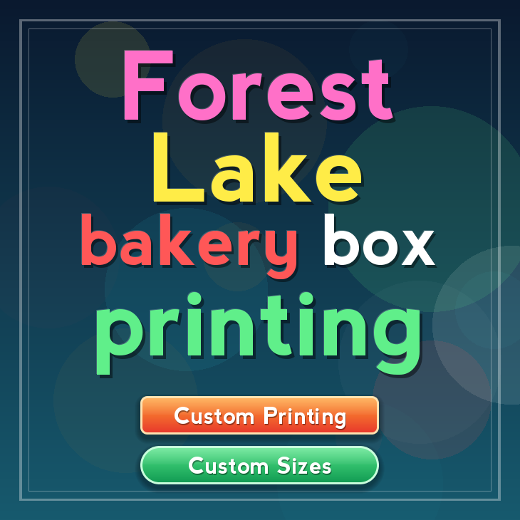 Forest Lake bakery box printing