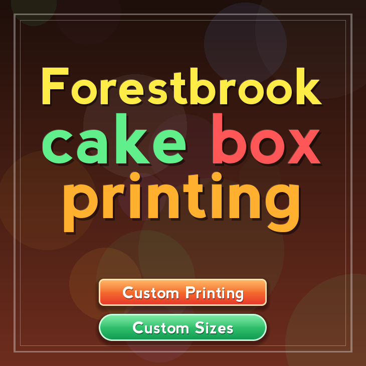 Forestbrook cake box printing