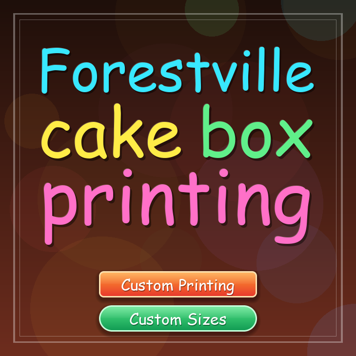 Forestville cake box printing