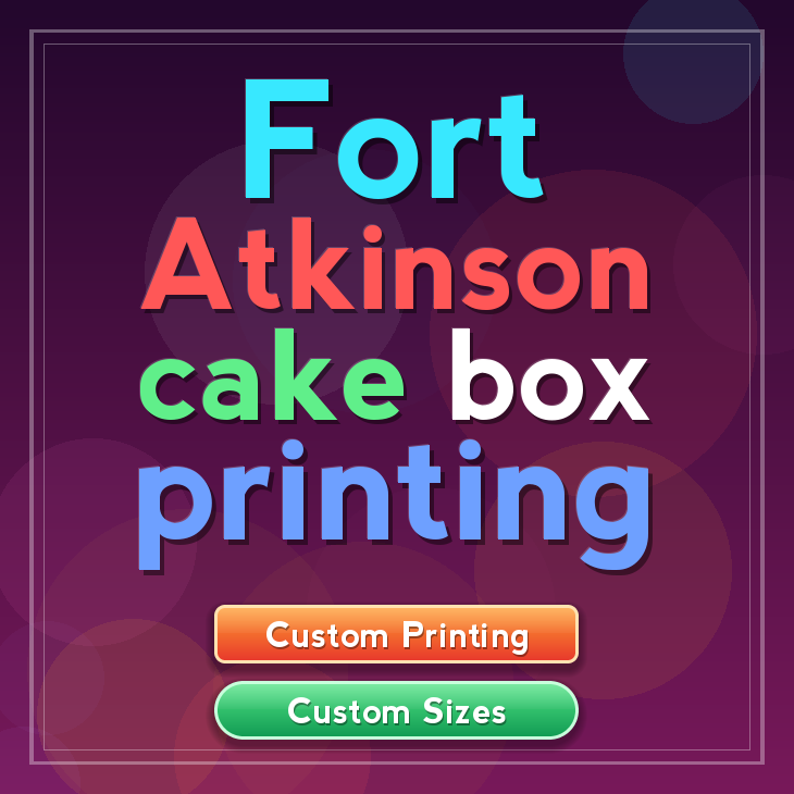 Fort Atkinson cake box printing