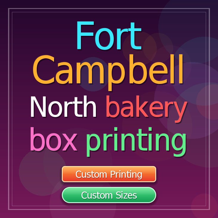 Fort Campbell North bakery box printing