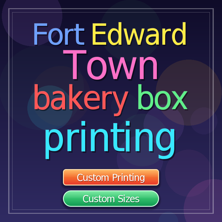 Fort Edward Town bakery box printing